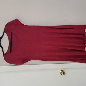 Burgundy Skater Dress